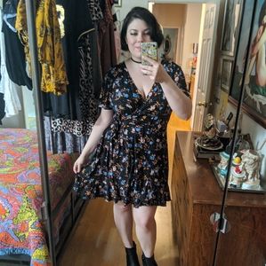 Xhilaration Floral Summer Wrap Dress